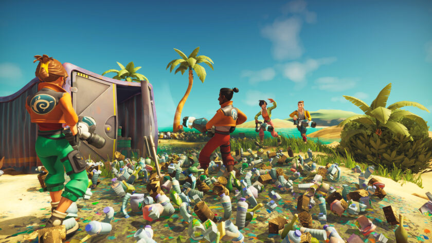 Screen shot for the video game Clean up Earth, Published on LadiesGamers.com