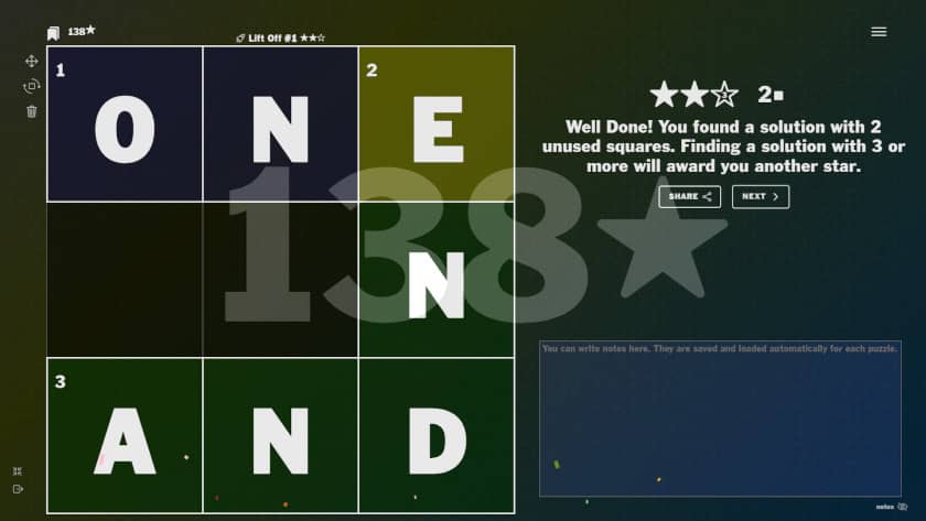 One of the many puzzles in CrossAbout: Crosswords in Reverse.