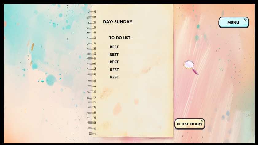 A to do list in It's Not You, It's M.E.