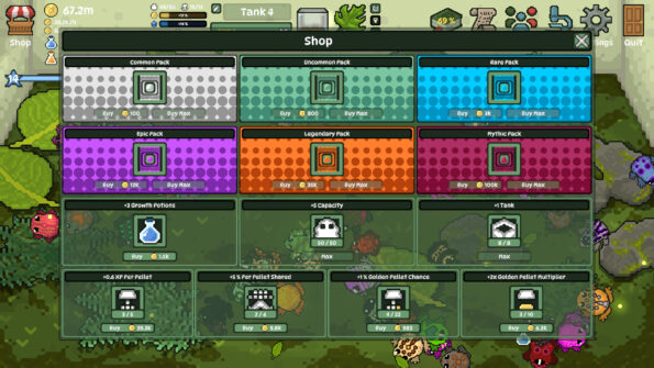 The frog store on Ribbit Ranch with all sorts of frogs rarities