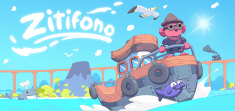 Title of game Zitifono featuring a person on a boat.