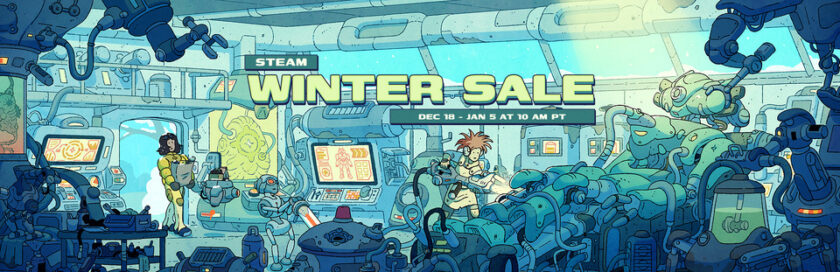 Banner for the Steam winter sale