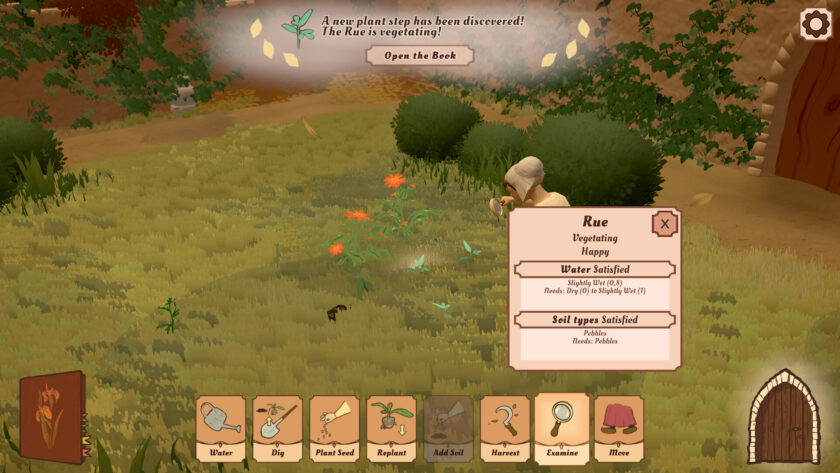 Screenshot of video game The Abbess Garden published on LadiesGamers.com