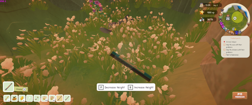 Everdream Village: player model is hard to see after terraforming the land downward.