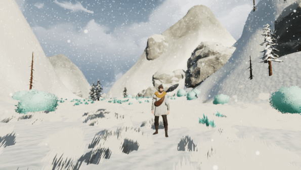 A man in a snowy setting in Kinsfolk