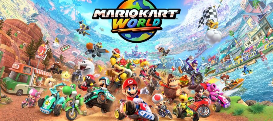 mario kart world the enormous mario crew