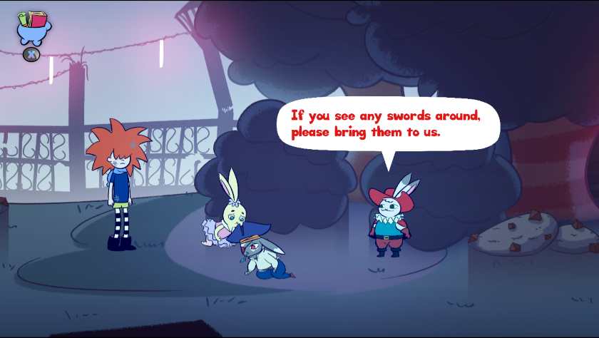 3 rabbits in the game Apopia. 