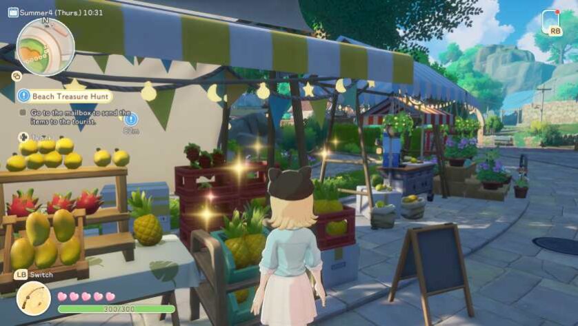 A girl at a market in Starsand Island
