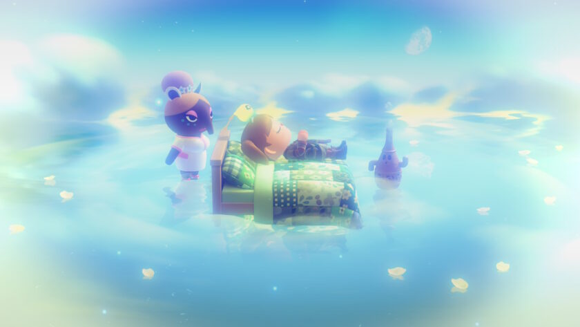 Screenshot for video game Animal Crossing New Horizons, slumber islands, published on LadiesGamers.com