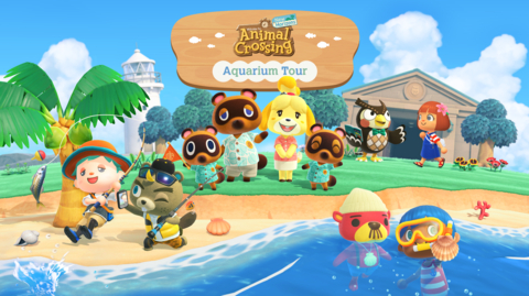 Promotional image for the Animal Crossing Acquarium Tour 2026, published on LadiesGamers.com