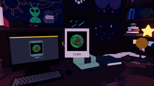 Astronook planet picture ready to go to the scrapbook