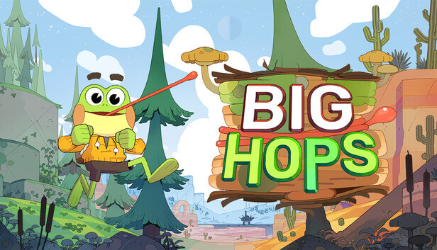 Big Hops logo with a happy frog. Published on LadiesGamers