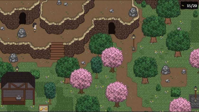 Mining area and forest in Isle of Finbari