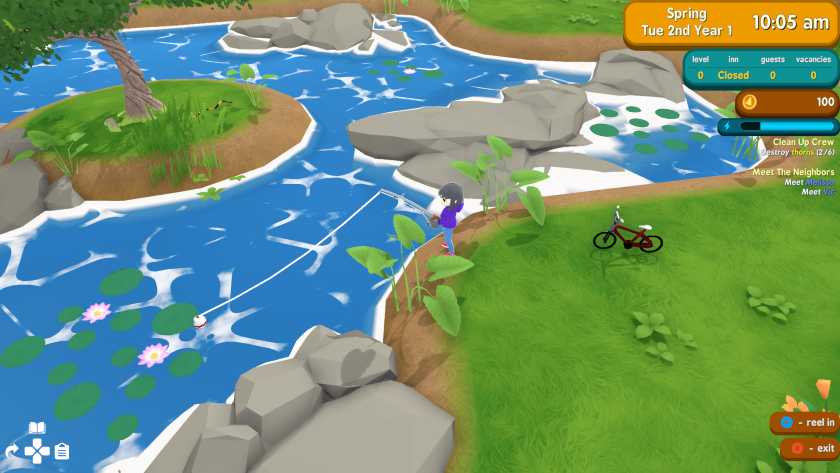 Fishing in a lake in Alpine Lake