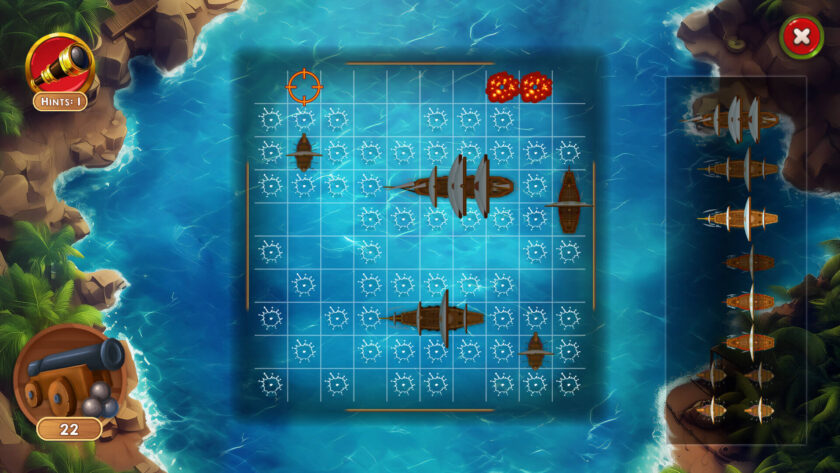 Seven Seas Jewels mini game
