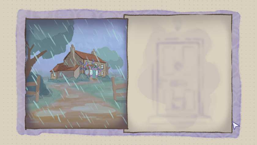 A house in the rain in A Storied Life: Tabitha.