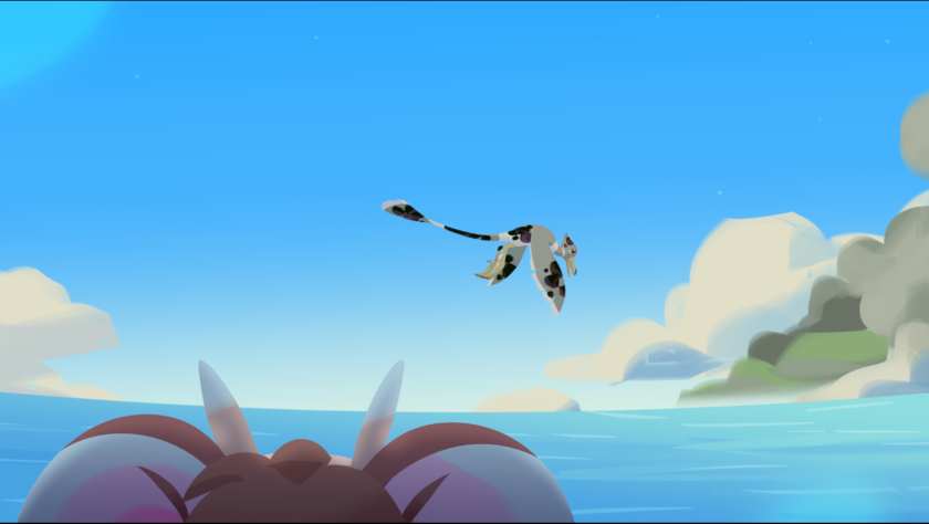 A bird in the sky in Muri: Wildwoods