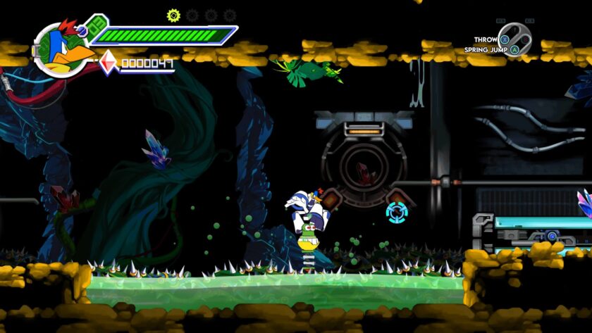 DekaDuck using a frog