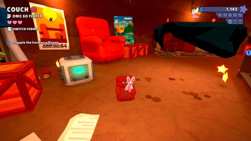 Teeto being a sofa