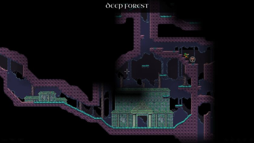 Cathedral: Crow’s Curse map screen