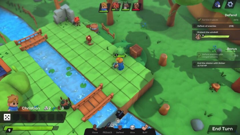 Dobbel Dungeon battle grid