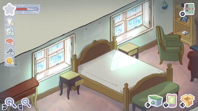 A bedroom in A Storied Life: Tabitha