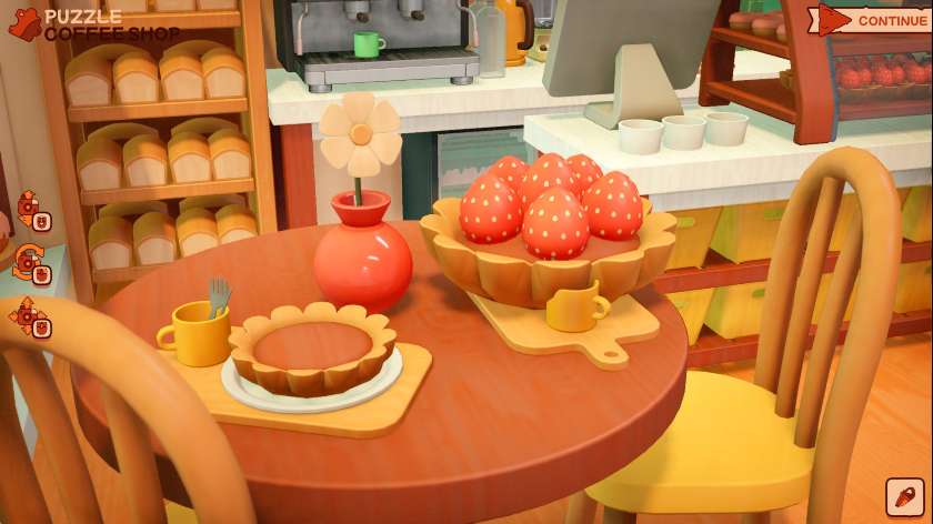 A little table set up in Block Block Block.