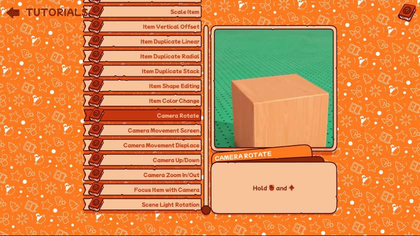 The tutorial for moving furnishings in Block Block Block.