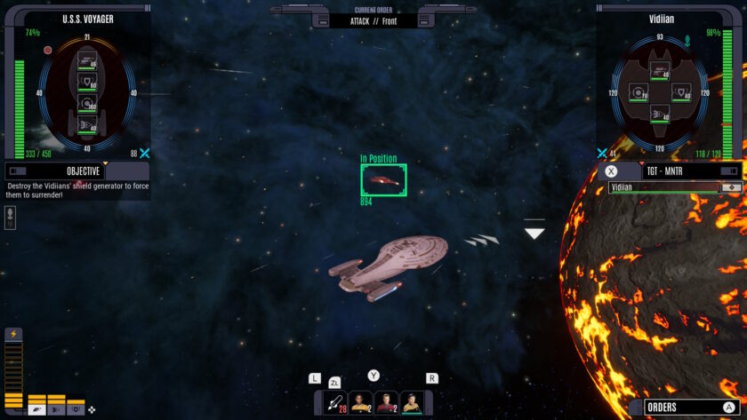 Screenshot for the video game Star Trek: Voyager - Across the Unknown, combat published on LadiesGamers.com