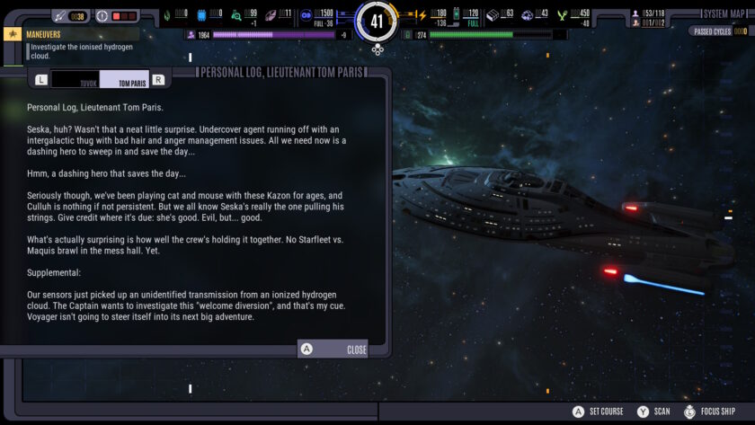 Screenshot for the video game Star Trek: Voyager - Across the Unknown, published on LadiesGamers.com