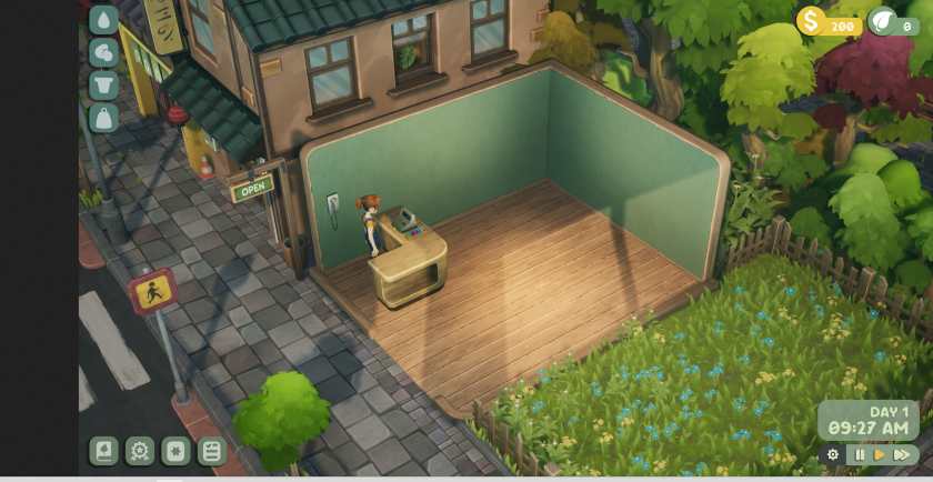 An empty shop in Leafy Corner