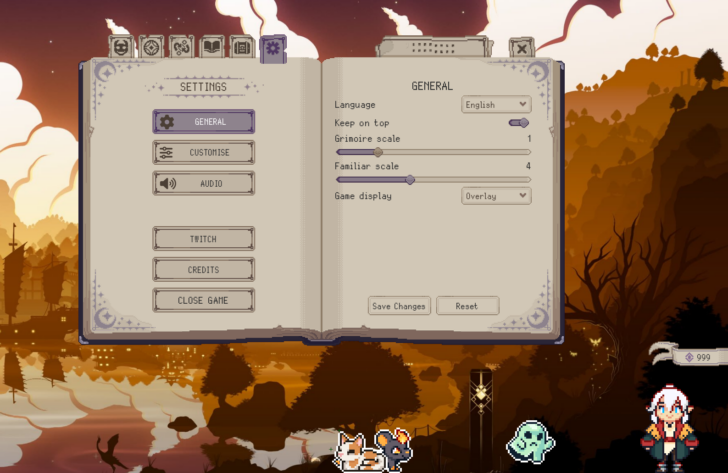 Familiar Findings: using the overlay game display option to place your familiars directly on your desktop