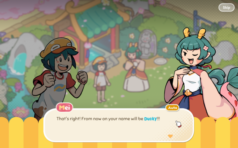 Lost and Found Co: dialogue between Ducky and Mei Long