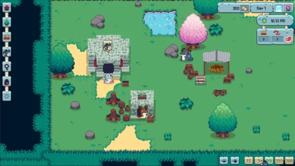 Scaling Up gameplay with the blue dragon in the plain ranch