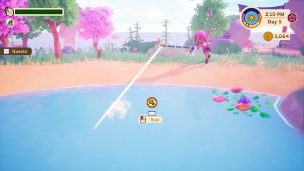 Collector's Cove fishing minigame