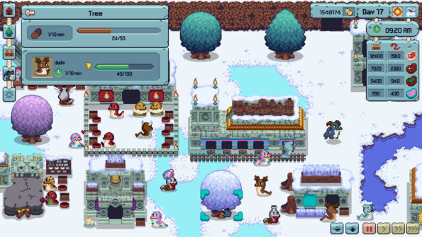 Scaling Up menu on winter season