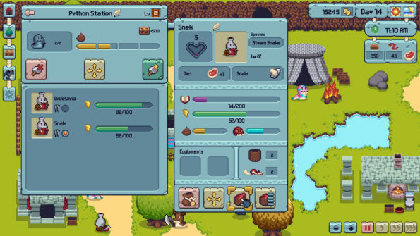 Scaling Up gameplay menu