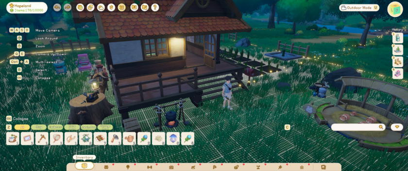 Starsand Island: build mode allows you to freely move around furniture and objects on your land
