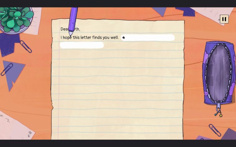 starting a letter with the words dear beth