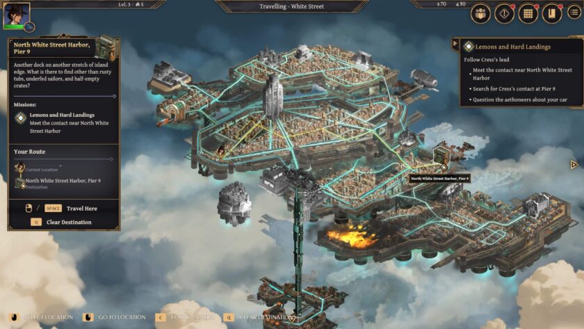 Aether & Iron world map