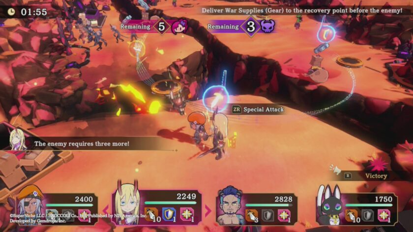 Etrange Overlord battle