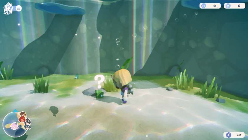An underwater scene in Splash Divers