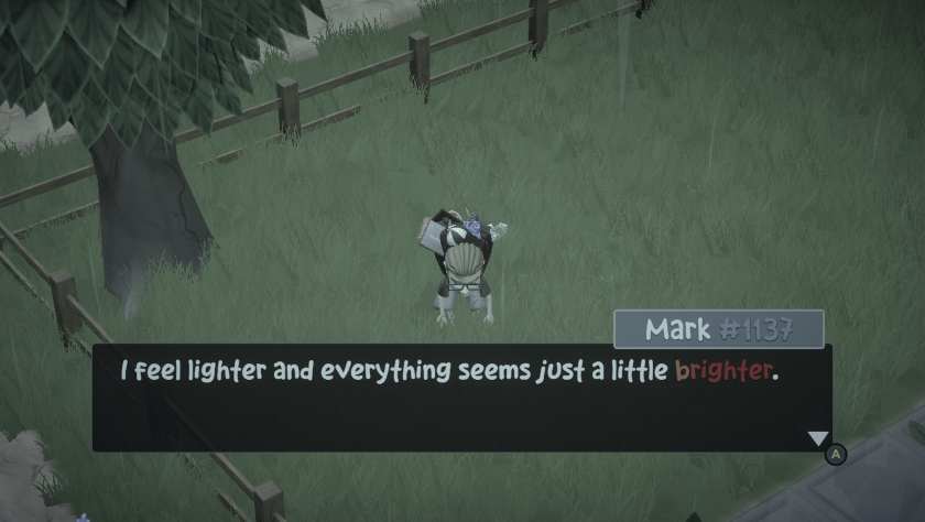 The main character in Unburden