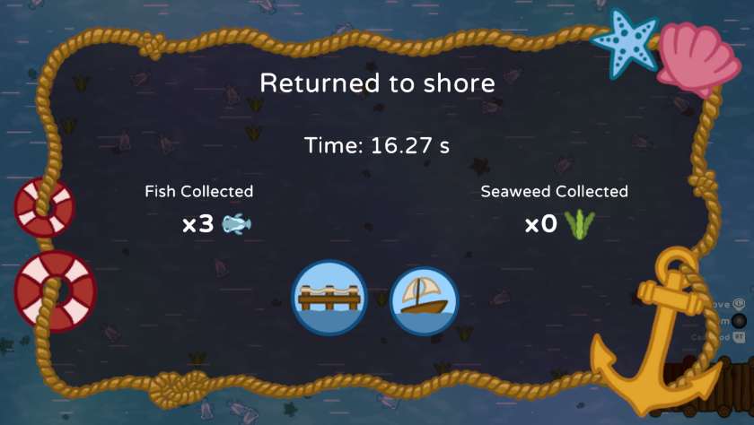 A screen showing fish caught in All You Can Fish!