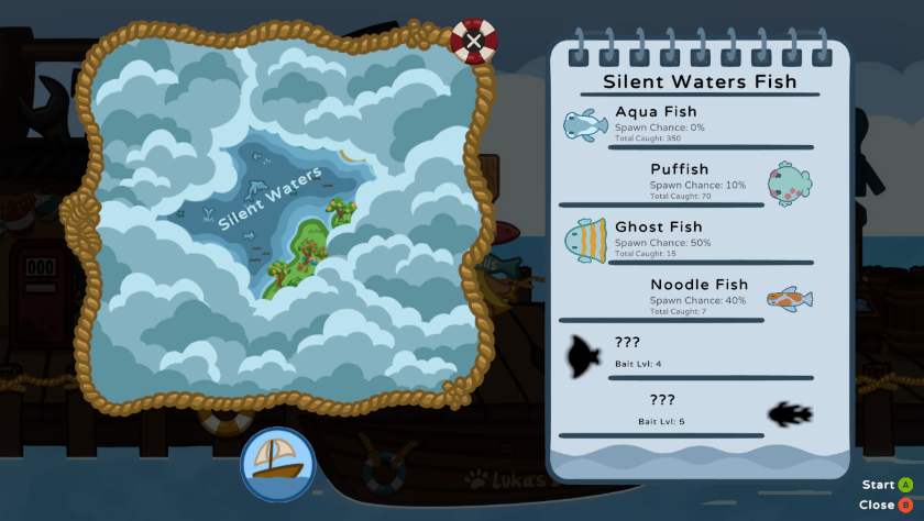 A log of fish caught in All You Can Fish!