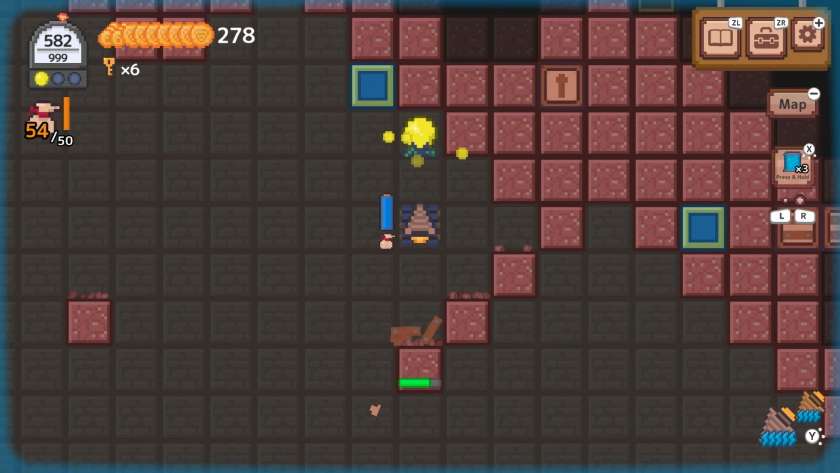 My drill approaching a yellow orb. Published on LadiesGamers