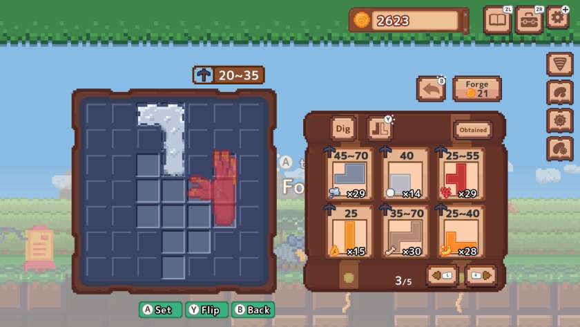 A blueprint for a drill, which needs to be filled with shaped ores. Published on LadiesGamers