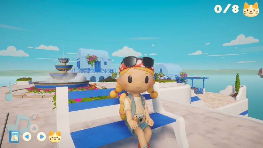The titular character, sitting on a bench. Published on LadiesGamers