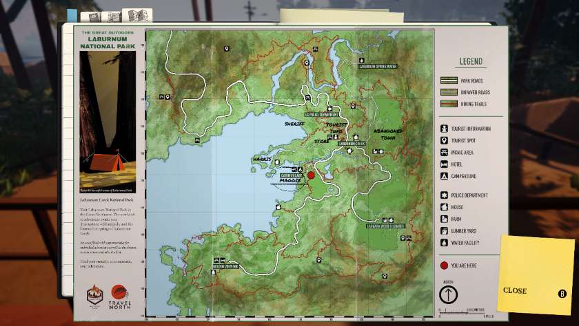 A map in We Stay Behind