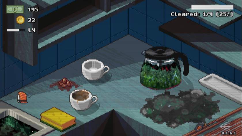 A coffee area in a kitchen in Moldwasher
